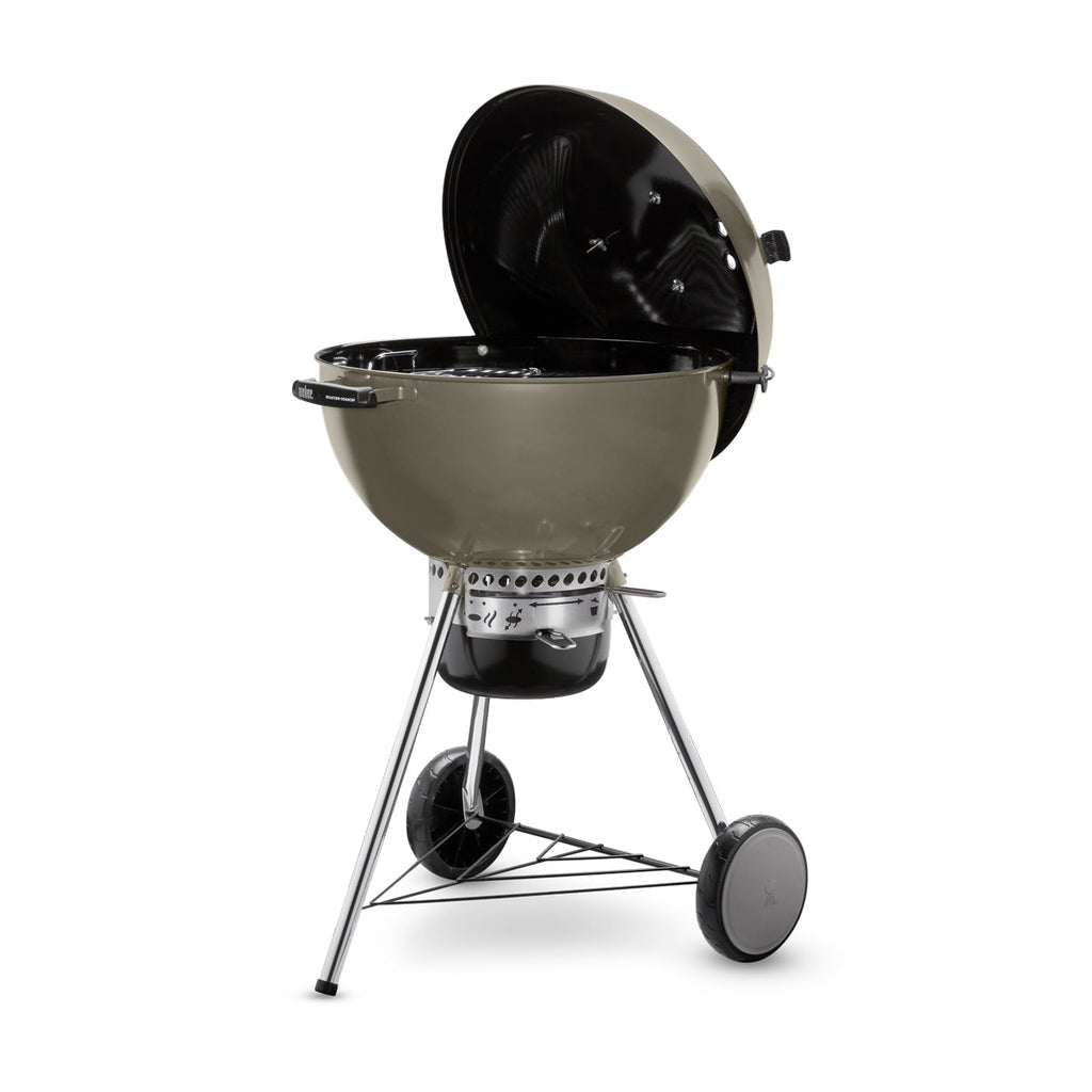 Weber Master Touch GBS C-5750 57cm Charcoal BBQ - Smoke Grey - Free Weber Rapidfire Chimney Charcoal Starter Set Included