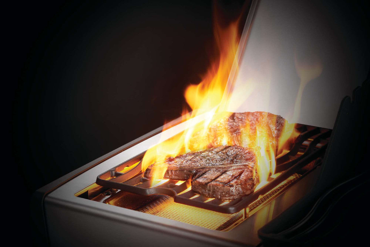 Napoleon Rogue SE 425 Stainless Steel Gas BBQ RSE425RSIBPSS-1 with Infrared Side Burner & Rear Burner | Free Cover & Rotisserie