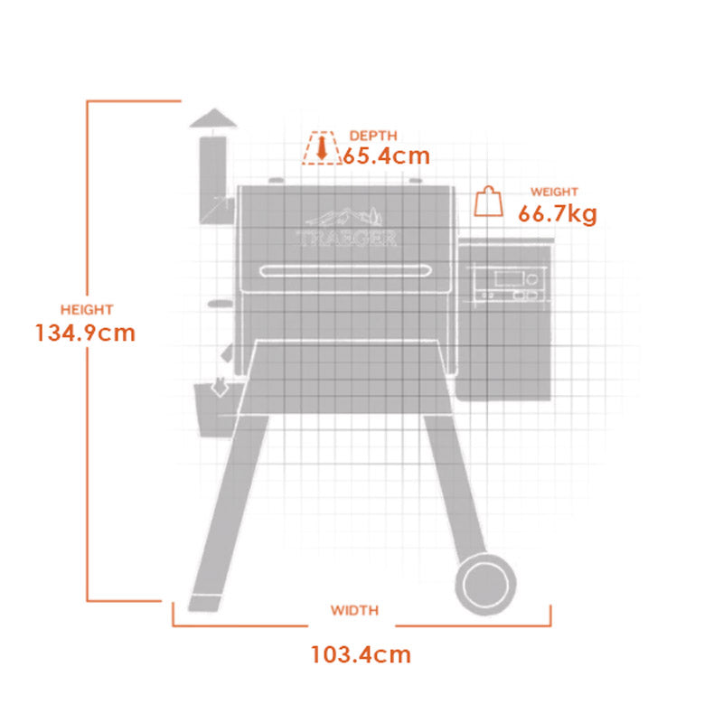 Traeger Pro 575 D2 Wood Pellet Smoker BBQ